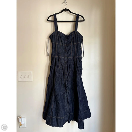 Dress Casual Maxi By Maeve In Blue, Size: Xl