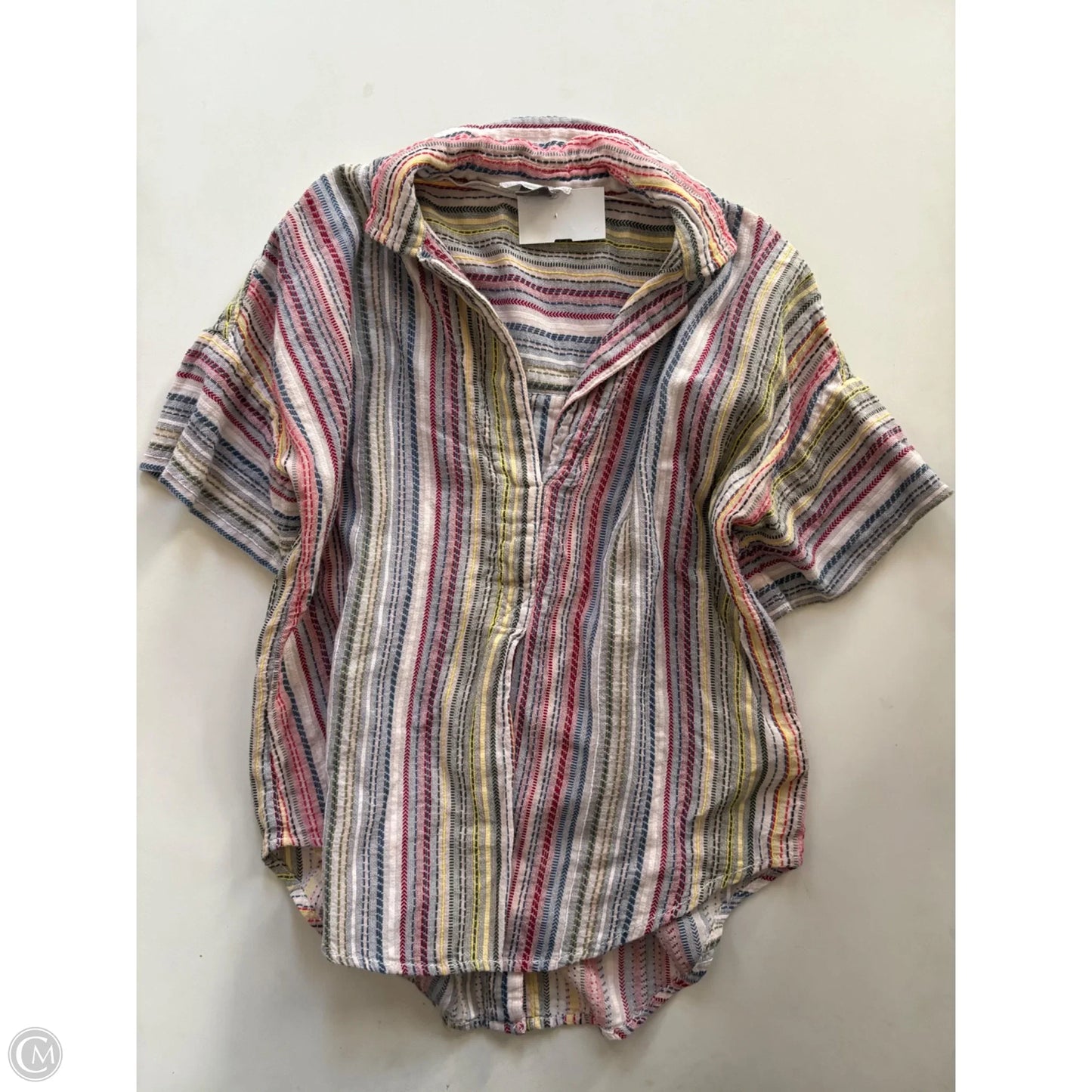 Top Short Sleeve By Pilcro In Multi-colored, Size: Xl