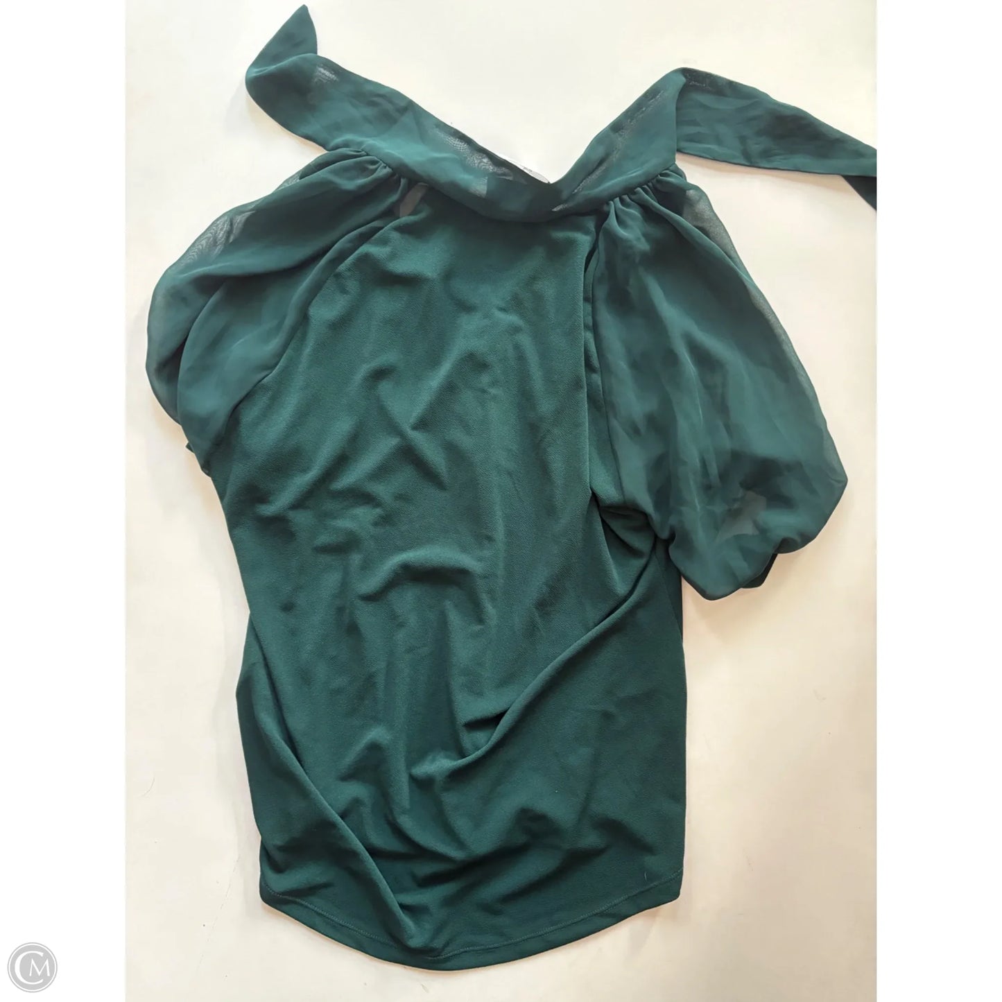 Blouse Long Sleeve By New York And Co In Green, Size: M