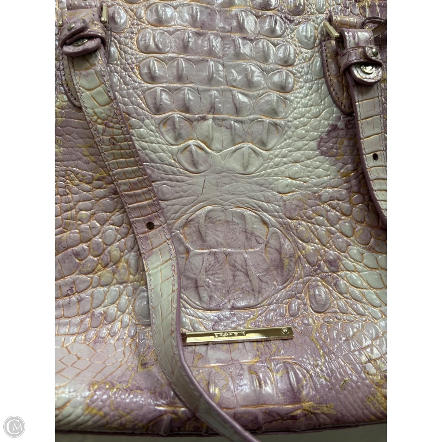 Handbag Designer By Brahmin, Size: Large