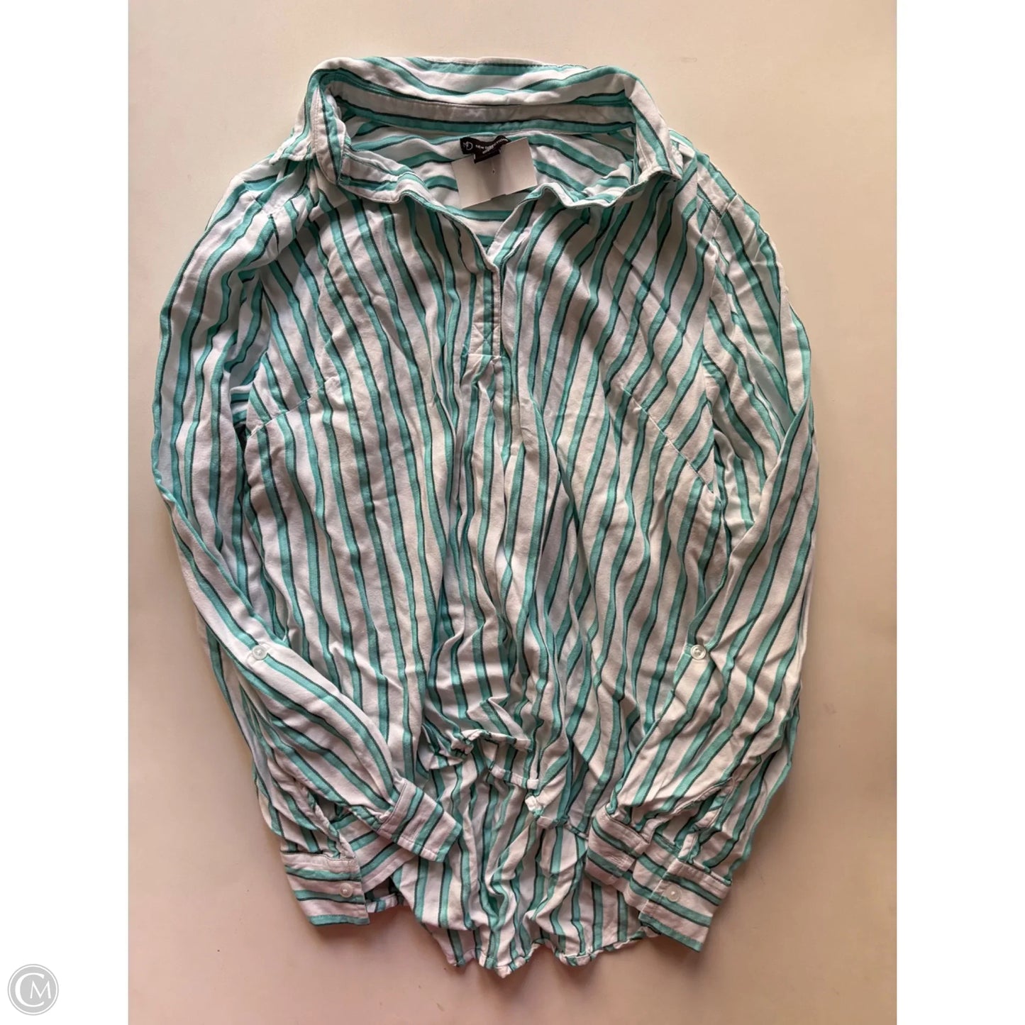 Top Long Sleeve By New Directions In Striped Pattern, Size: Xl