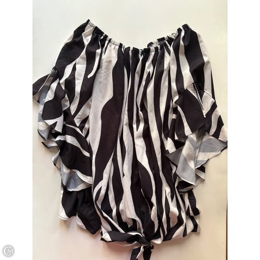 Top Short Sleeve By Davi & Dani In Striped Pattern, Size: 2x