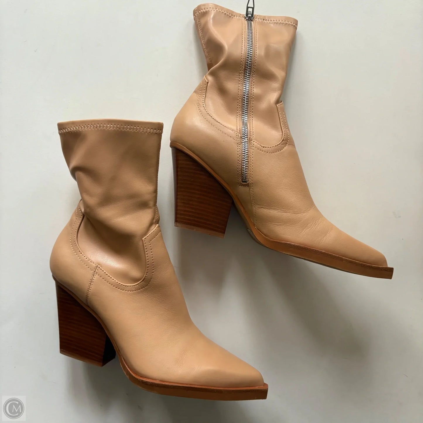 Boots Ankle Heels By Dolce Vita In Tan, Size: 8.5