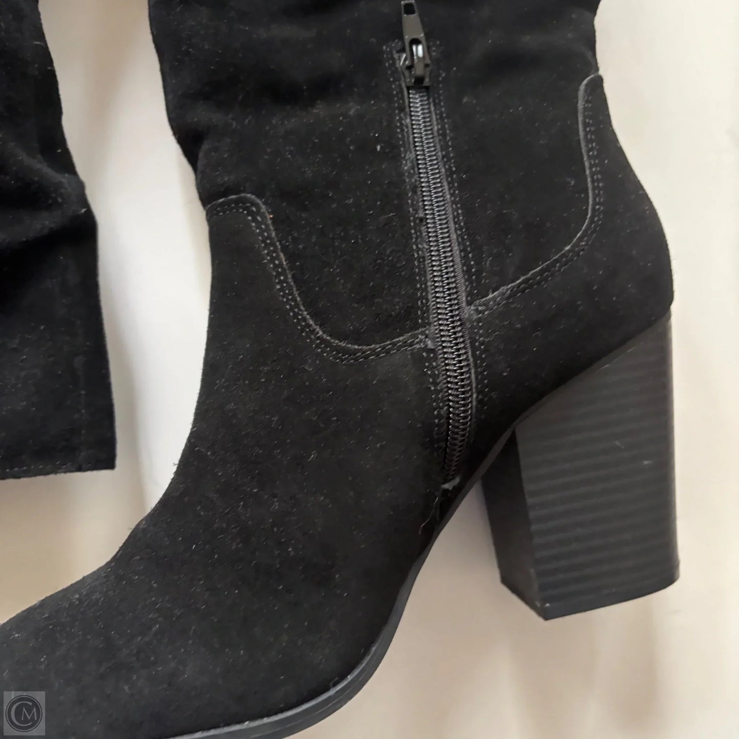 Boots Ankle Heels By Crown And Ivy In Black, Size: 9