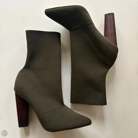 Boots Ankle Heels By Steve Madden In Green, Size: 10