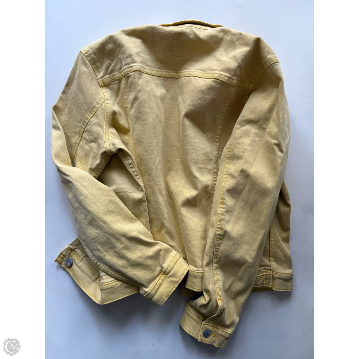 Jacket Denim By Gap In Yellow, Size: L