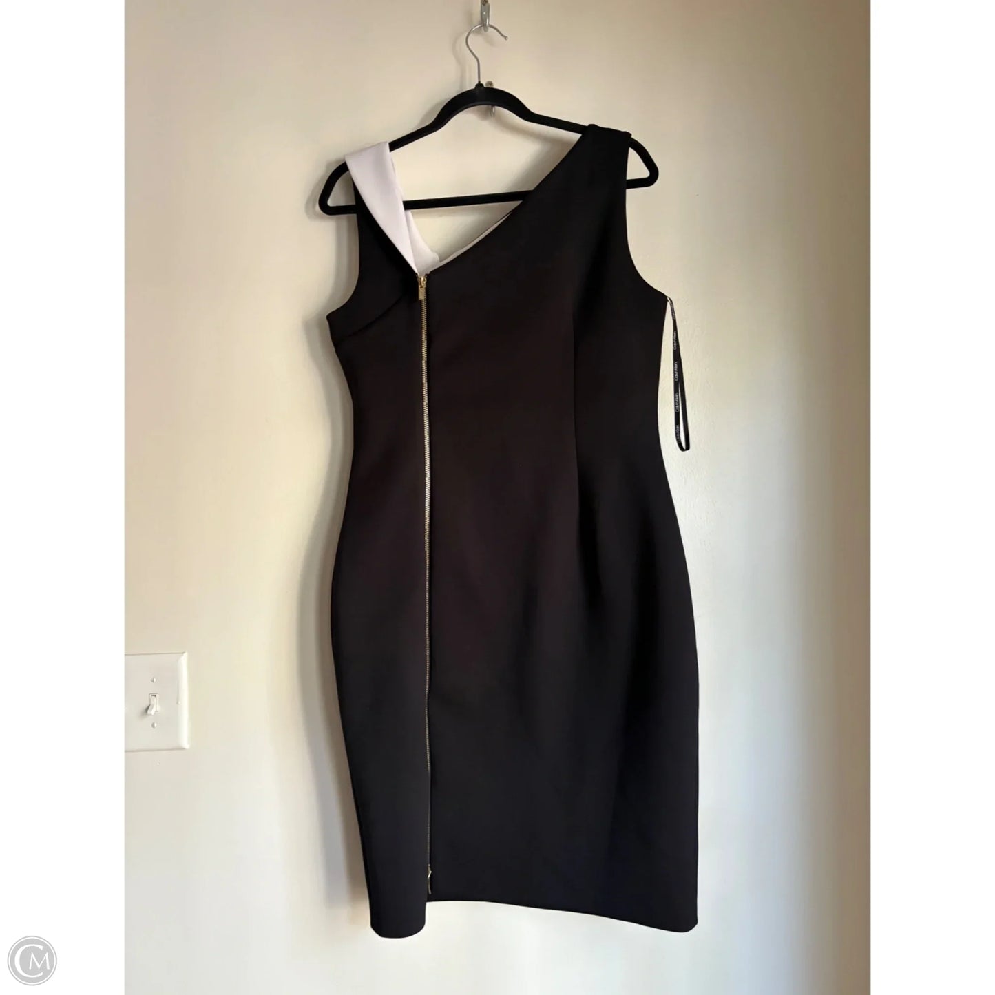 Dress Work By Calvin Klein In Black, Size: L
