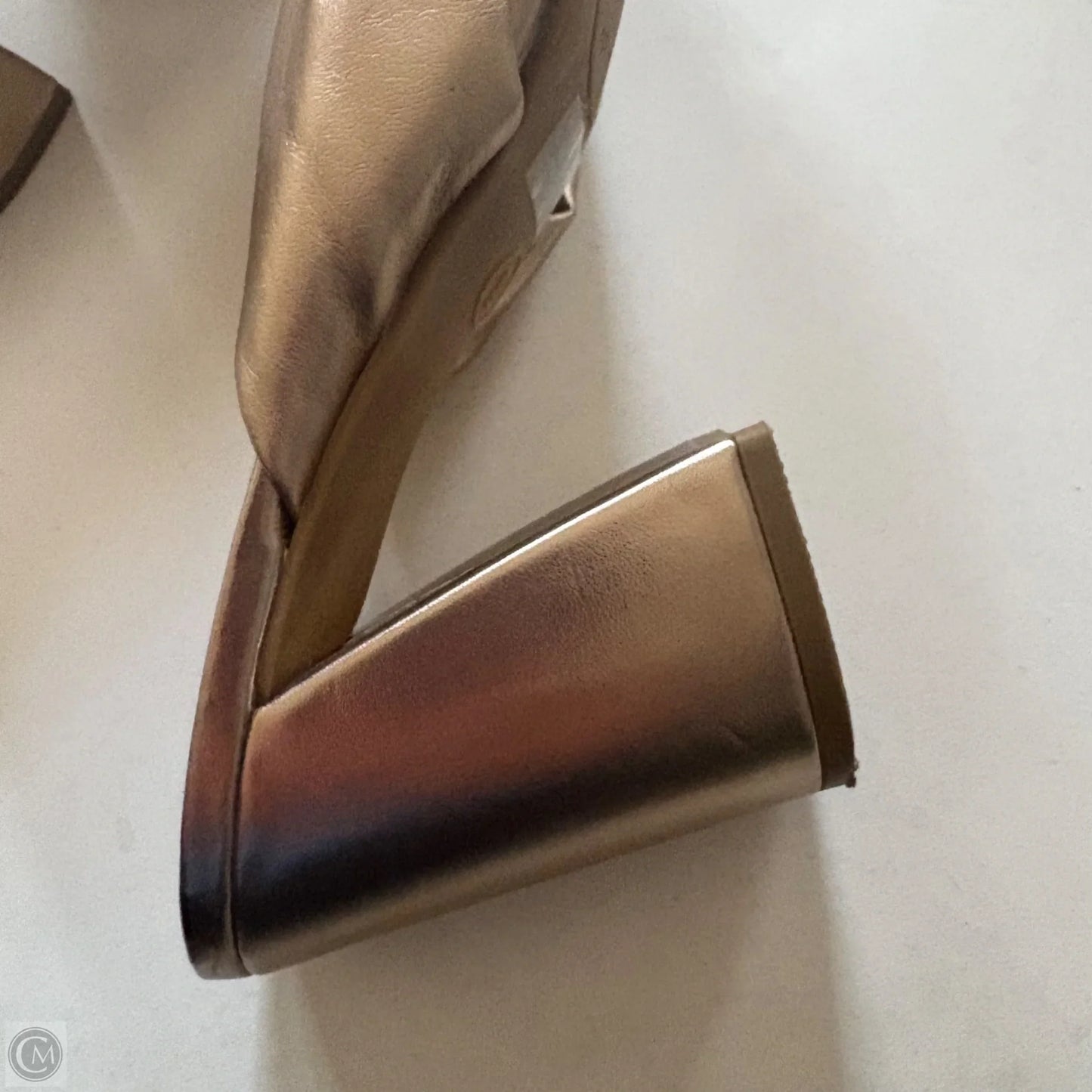 Sandals Heels Block By Dolce Vita In Gold, Size: 9