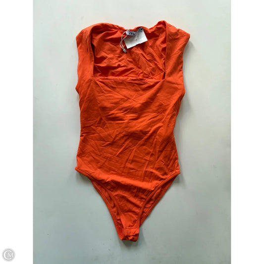 Bodysuit By Zara In Orange, Size: S