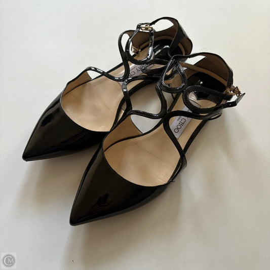 Shoes Luxury Designer By Jimmy Choo In Black, Size: 9.5