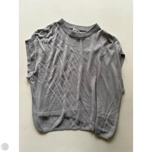 Sweater Short Sleeve By Vince Camuto In Grey, Size: Xs