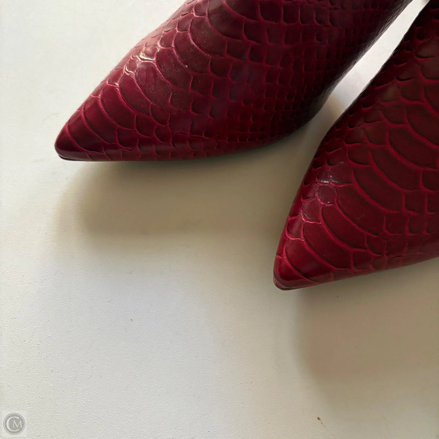 Boots Ankle Heels By Aldo In Red, Size: 10