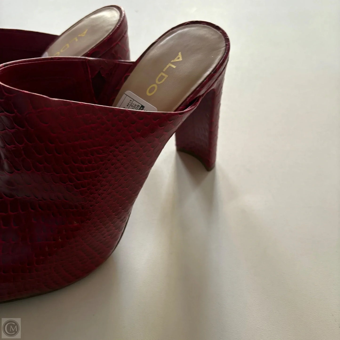 Boots Ankle Heels By Aldo In Red, Size: 10