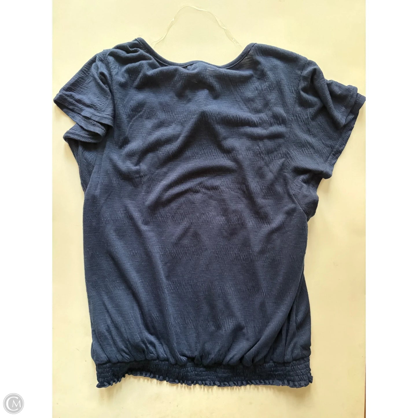 Top Short Sleeve By New York Laundry In Blue, Size: Xl