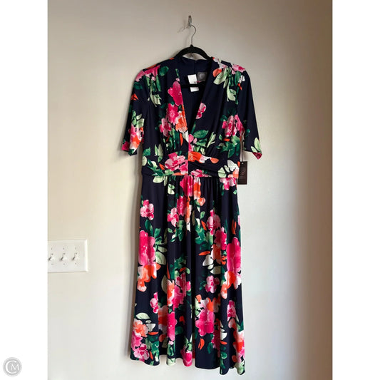 Dress Work By Vince Camuto In Floral Print, Size: L