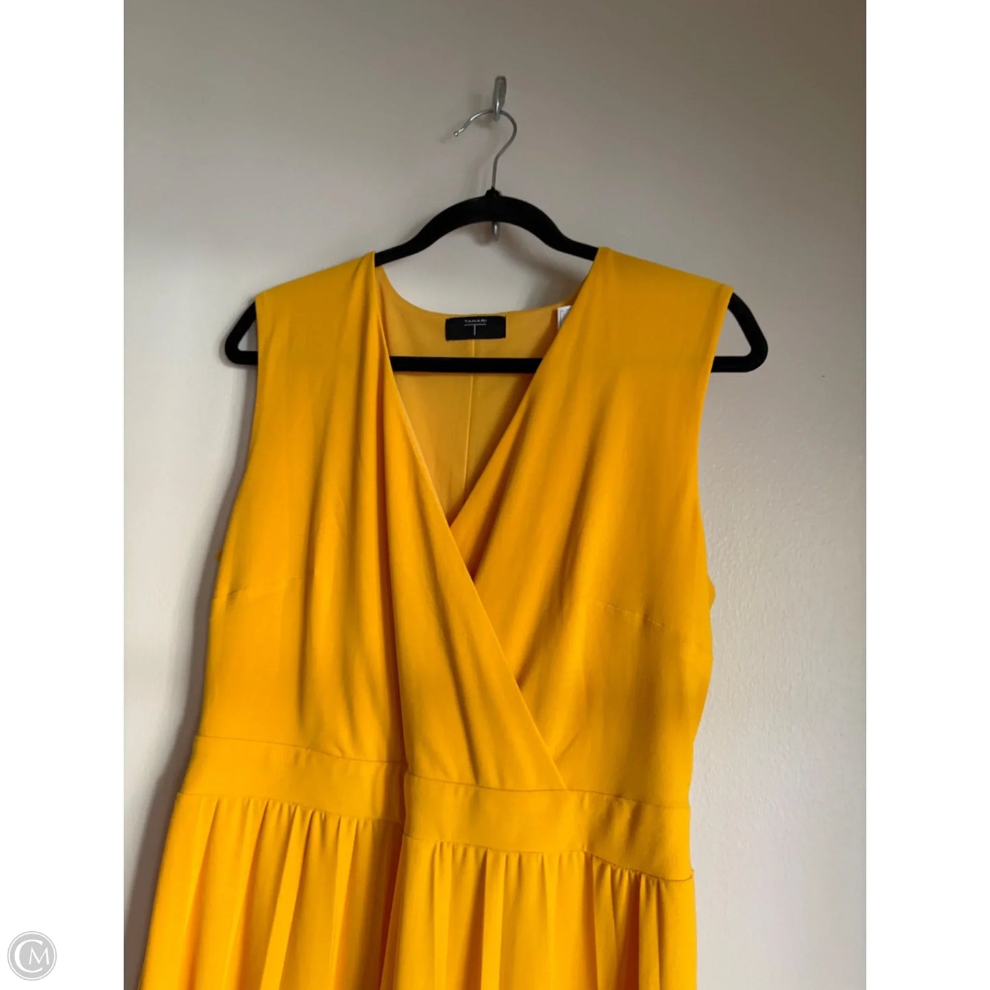 Dress Work By Tahari In Yellow, Size: L