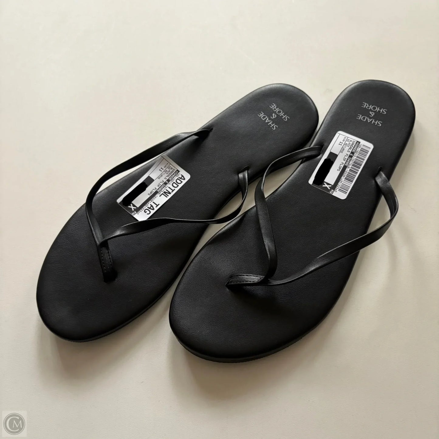 Sandals Flip Flops By Shade & Shore In Black, Size: 11