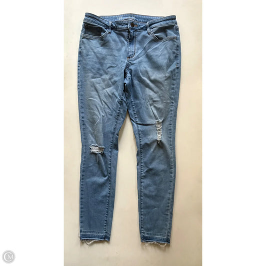 Jeans Straight By Ana In Blue, Size: 12