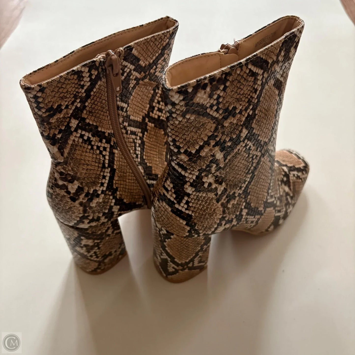 Boots Ankle Heels By Lulus In Animal Print, Size: 6