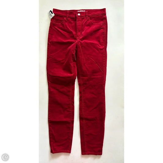 Pants Corduroy By Loft In Red, Size: 4