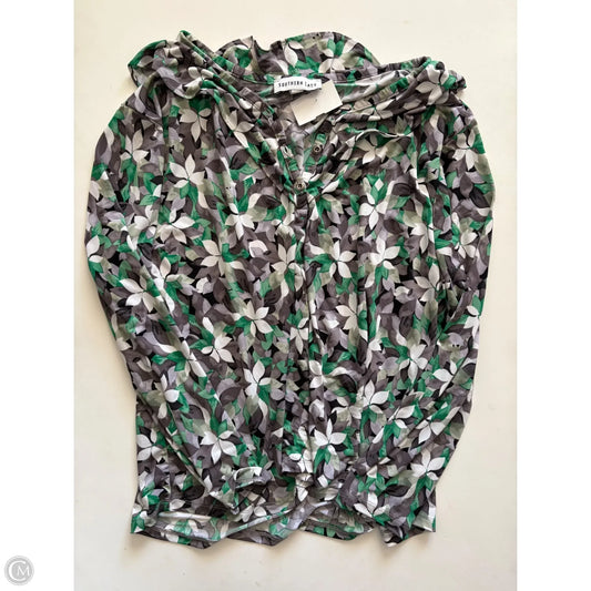 Blouse Long Sleeve By Clothes Mentor In Multi-colored, Size: 1x