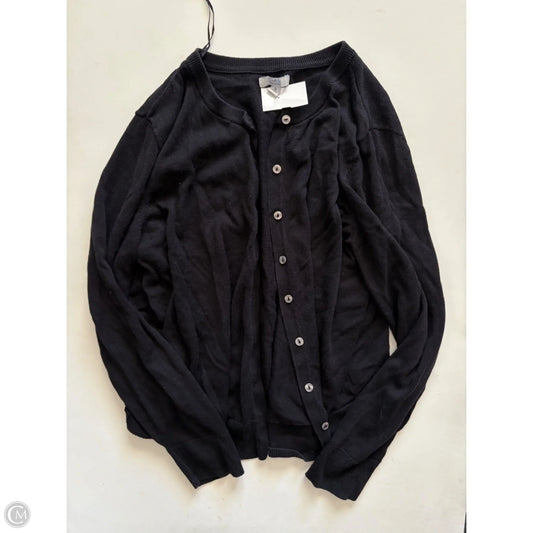 Sweater Cardigan By Croft And Barrow In Black, Size: Xl