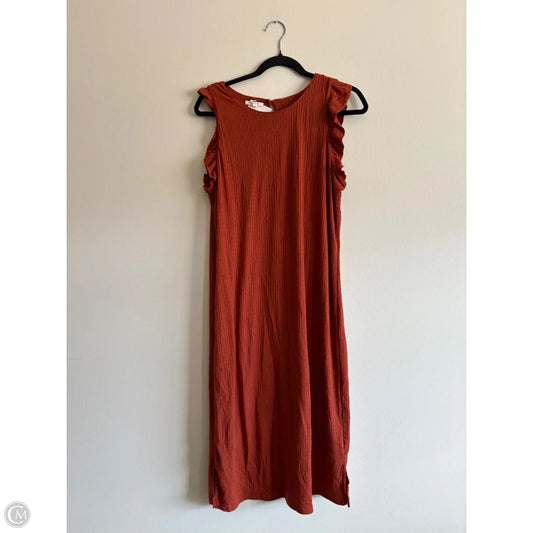 Dress Casual Maxi By Maurices In Orange, Size: Xl