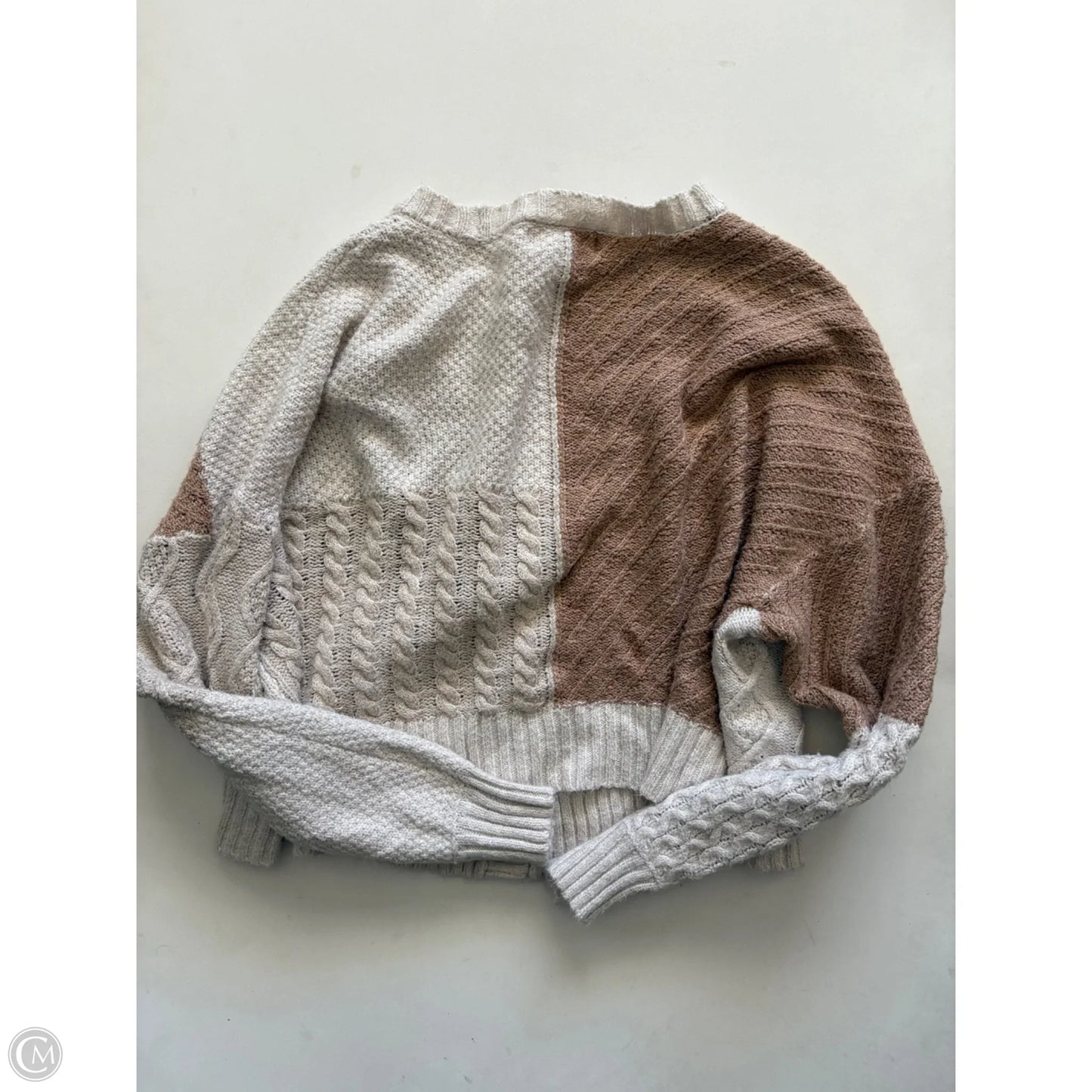 Sweater Cardigan By Jessica Simpson In Cream, Size: L