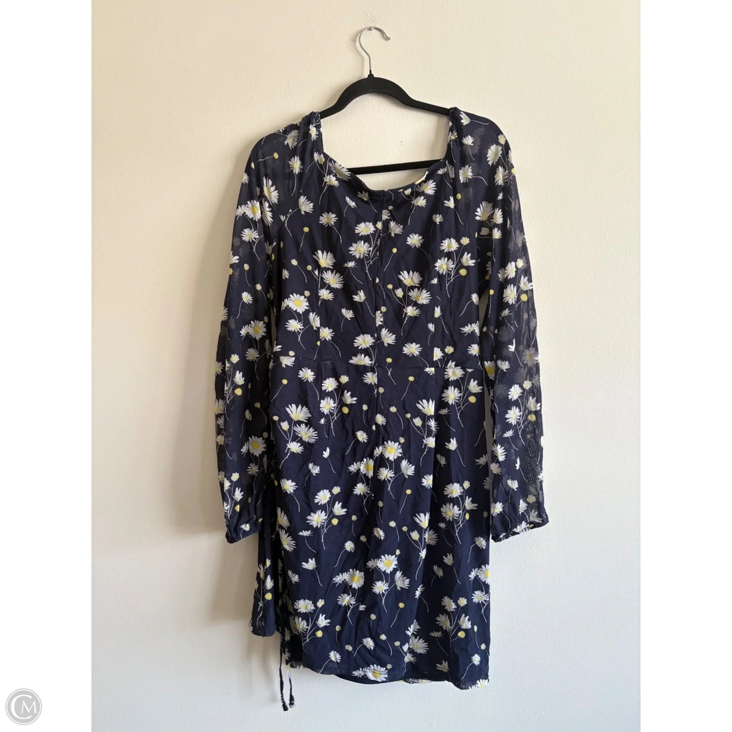 Dress Casual Midi By As U Wish In Navy, Size: Xl