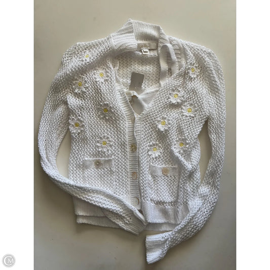 Sweater Cardigan Designer By Lilly Pulitzer In White, Size: Xs