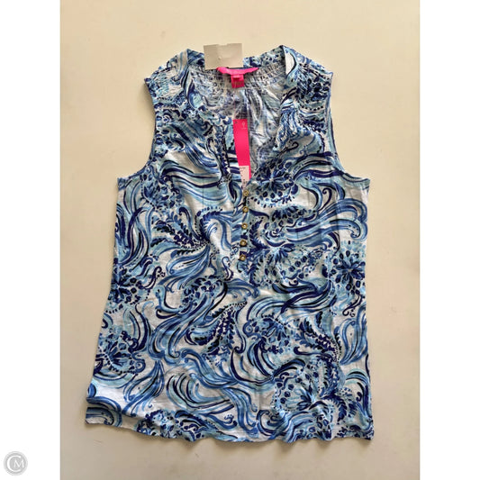 Tank Top Designer By Lilly Pulitzer In Blue, Size: Xs