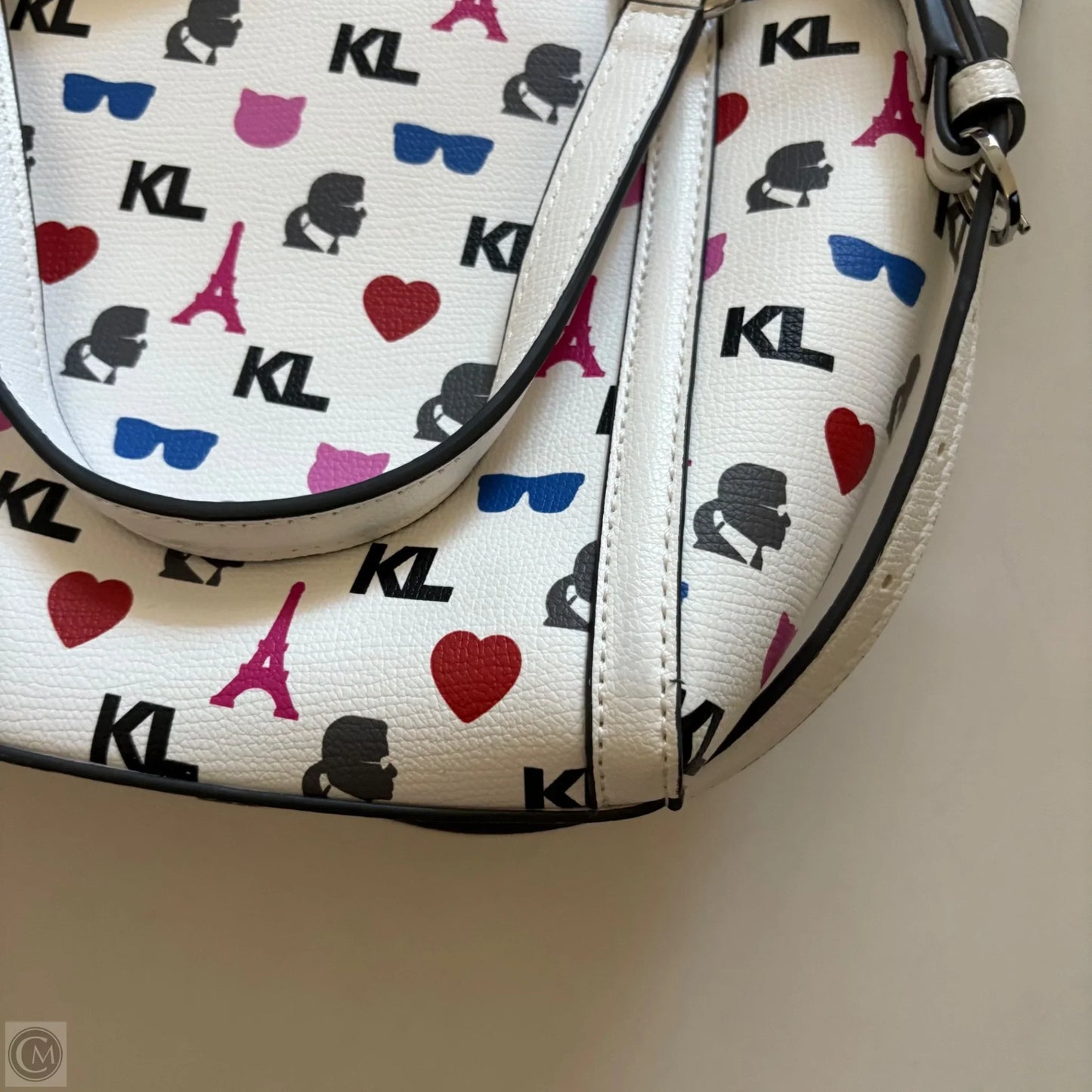 Handbag Designer By Karl Lagerfeld, Size: Medium