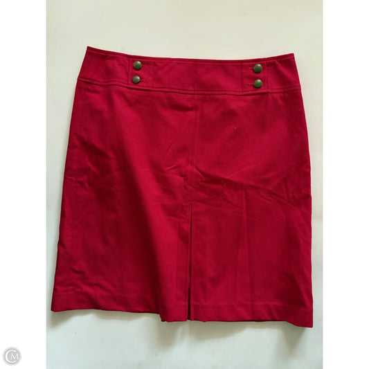 Skirt Midi By Talbots In Red, Size: 12