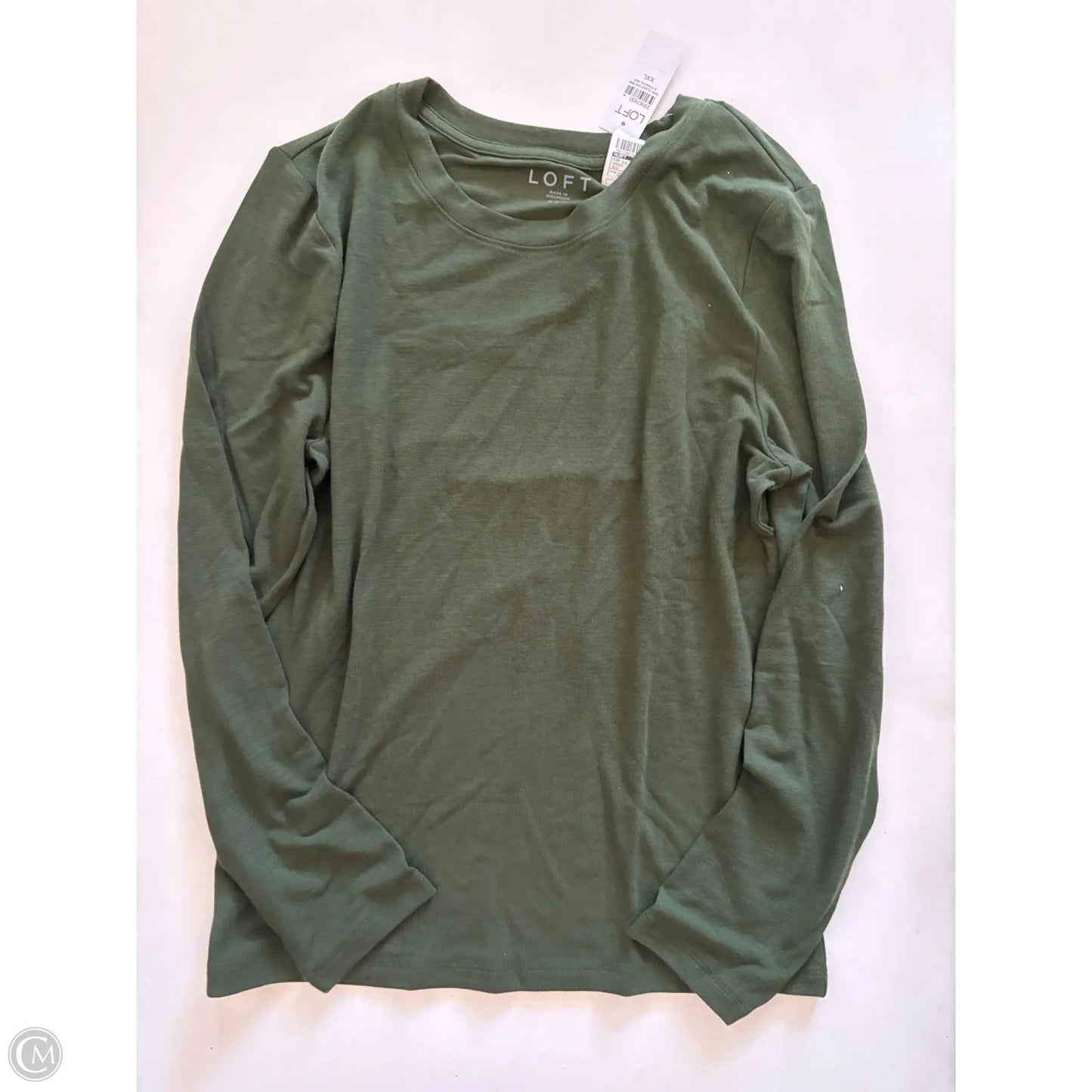 Top Long Sleeve By Loft In Green, Size: 2x