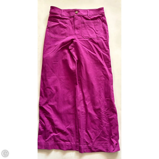 Jeans Flared By Loft In Pink, Size: 6
