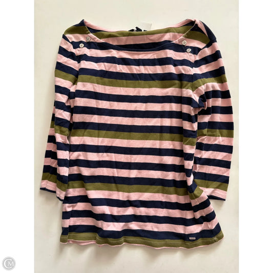 Top Long Sleeve By Tommy Hilfiger In Striped Pattern, Size: L