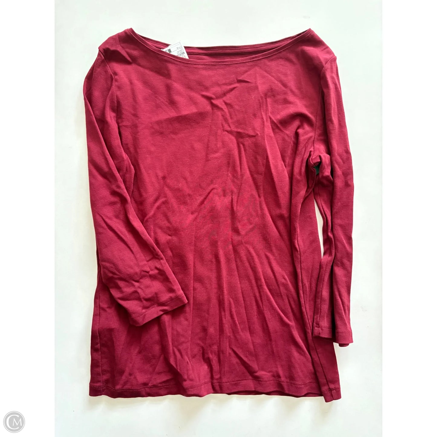 Top Long Sleeve By Talbots In Maroon, Size: M