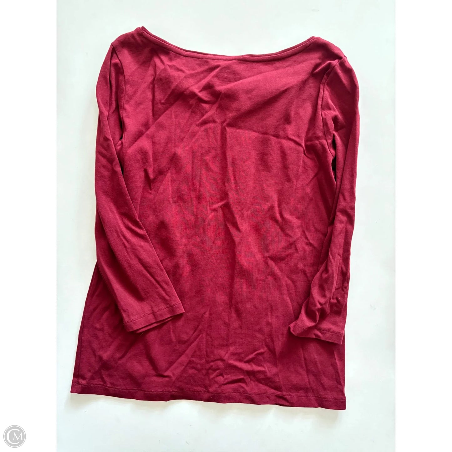 Top Long Sleeve By Talbots In Maroon, Size: M