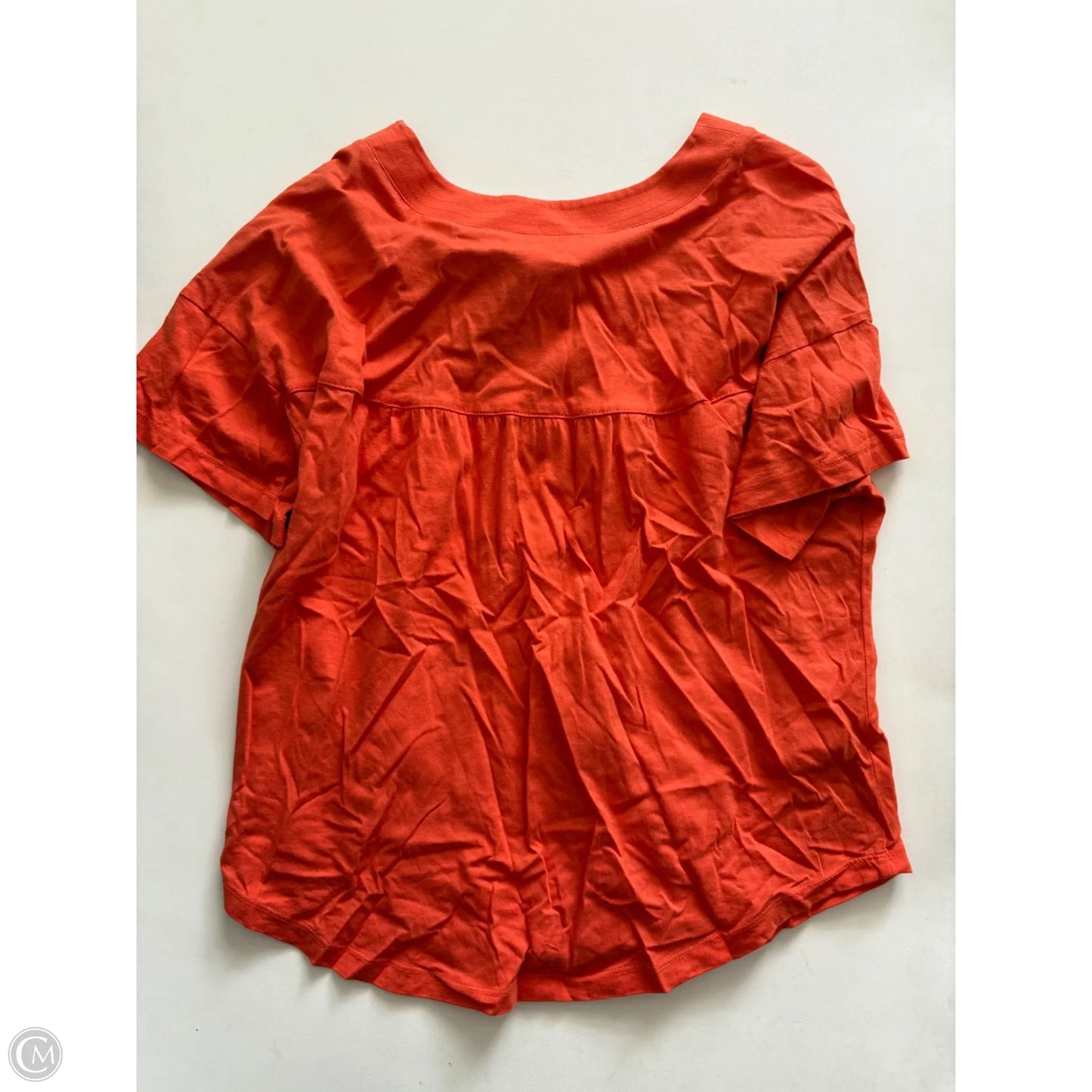 Top Short Sleeve By Nautica In Orange, Size: M