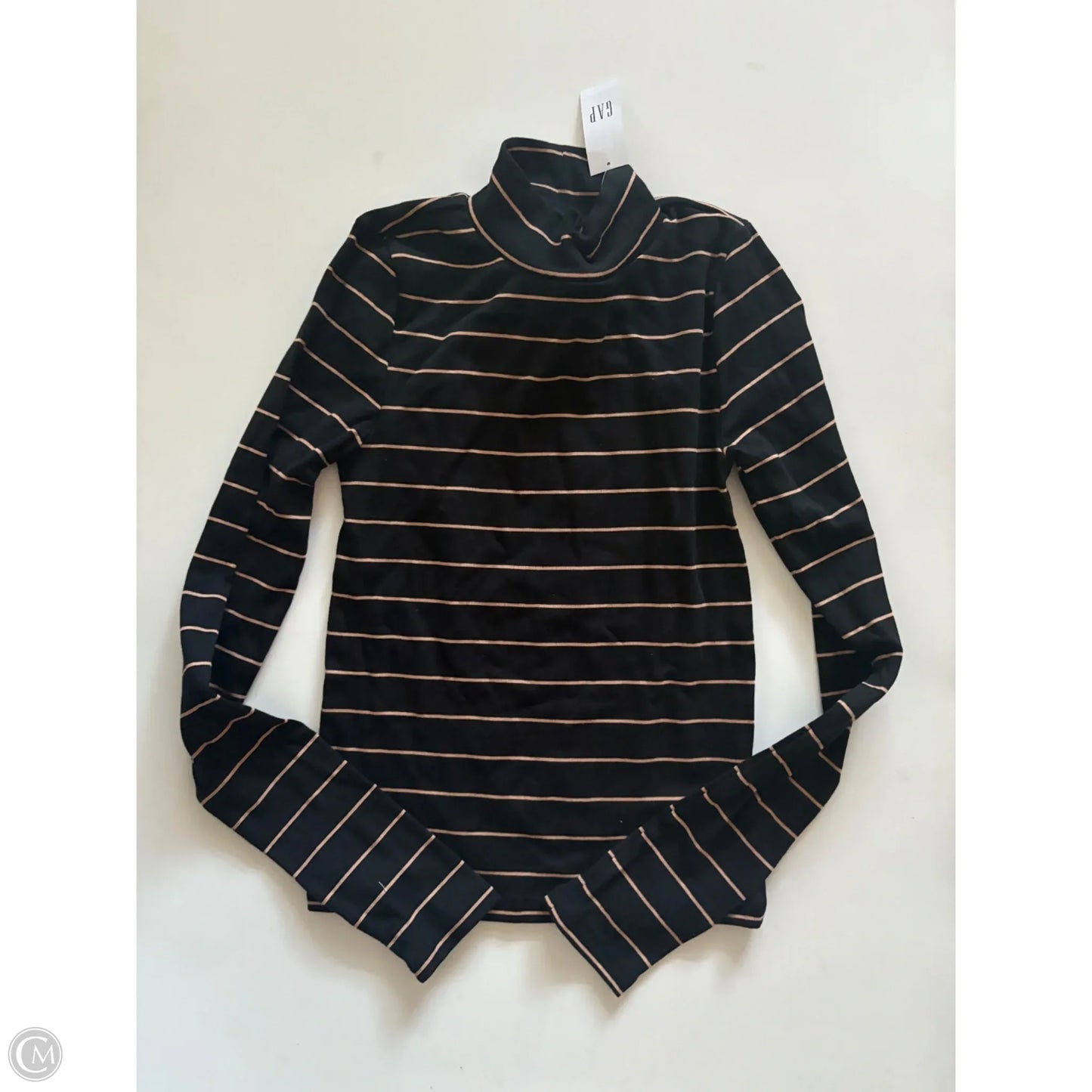 Top Long Sleeve By Gap In Striped Pattern, Size: Xs