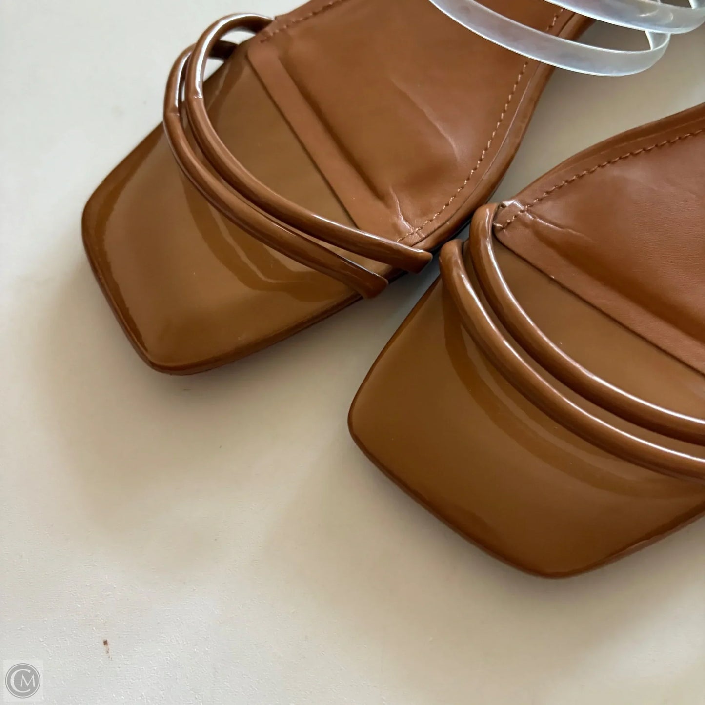 Sandals Heels Block By Aldo In Brown, Size: 9