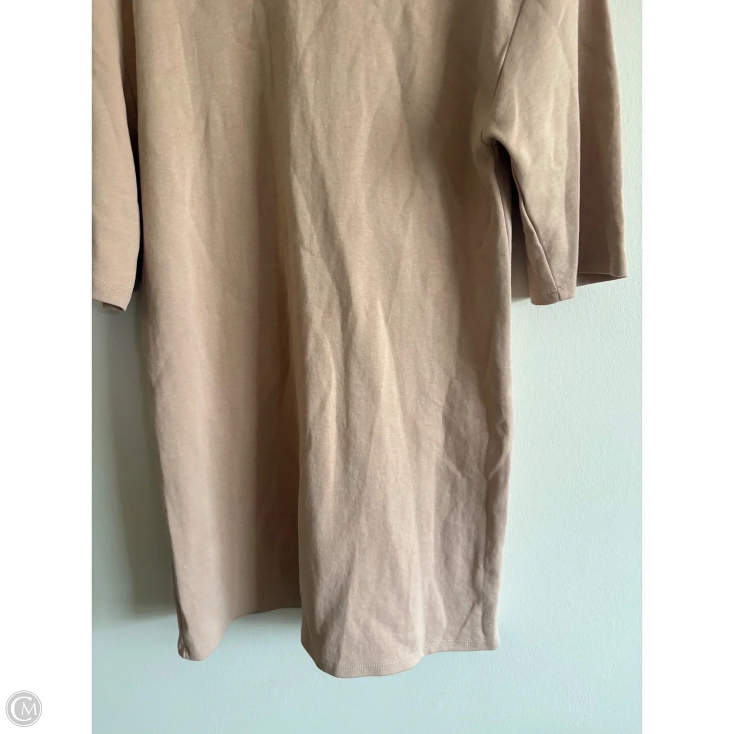Dress Casual Midi By Zara In Tan, Size: M