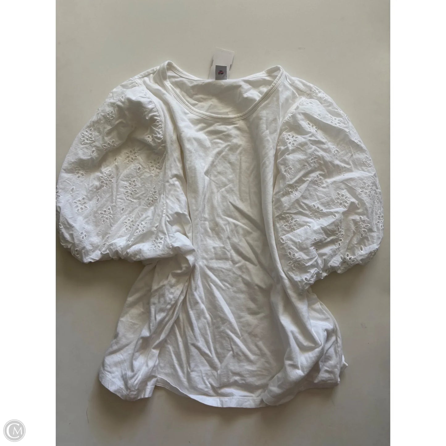 Top Short Sleeve By Old Navy In White, Size: 2x