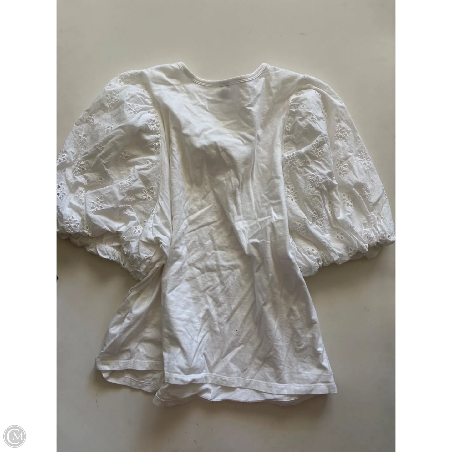 Top Short Sleeve By Old Navy In White, Size: 2x