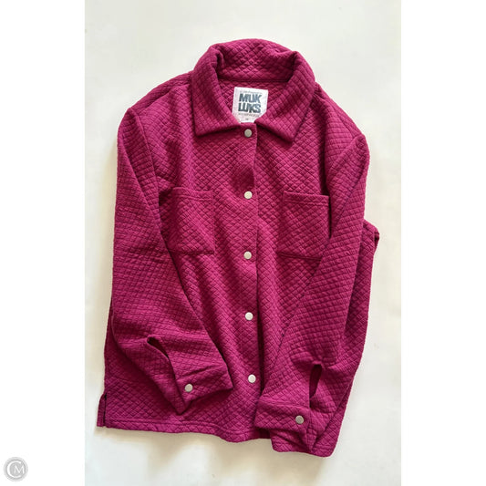 Jacket Puffer & Quilted By Muk Luks In Purple, Size: M