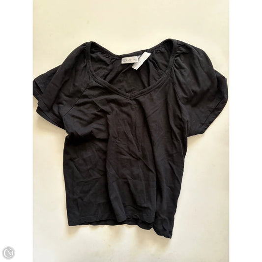 Top Short Sleeve By Rafaella In Black, Size: L