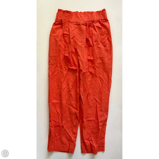 Pants Linen By Calligraphie In Orange, Size: S