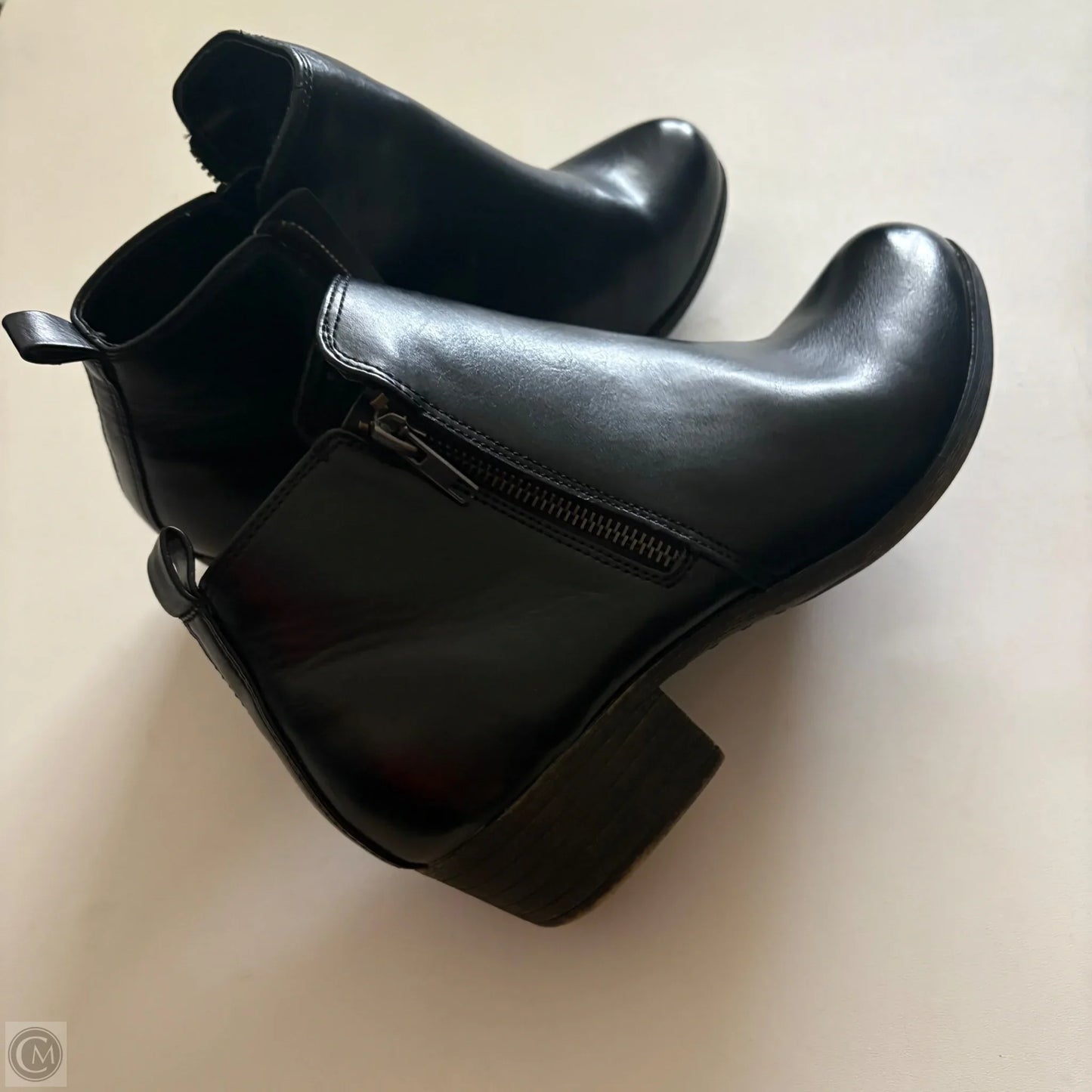 Boots Ankle Heels By Dunes In Black, Size: 9.5