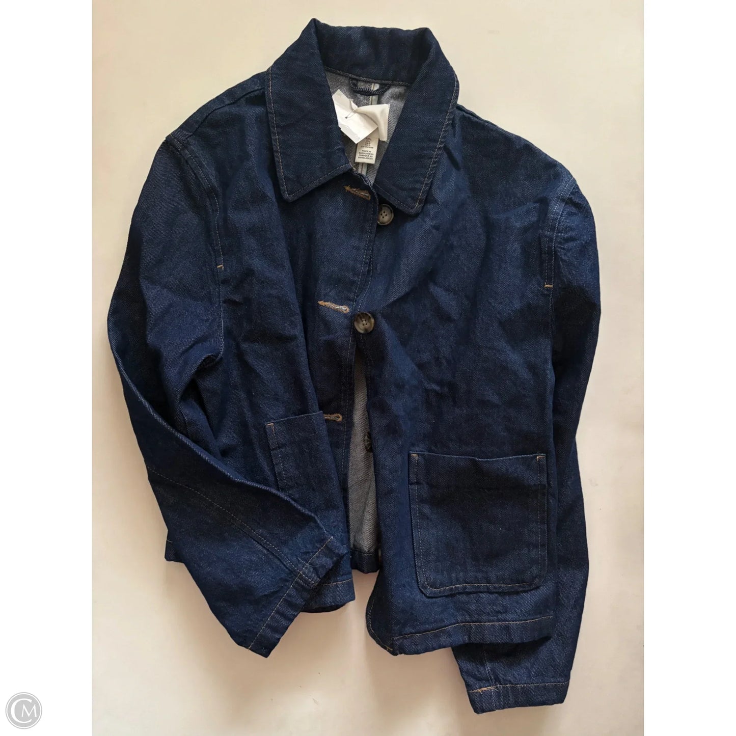 Jacket Denim By H&m In Blue, Size: L
