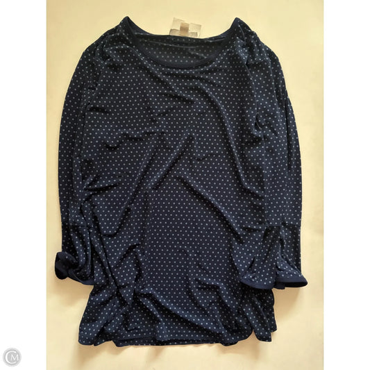 Blouse Designer By Michael Kors In Navy, Size: 2x